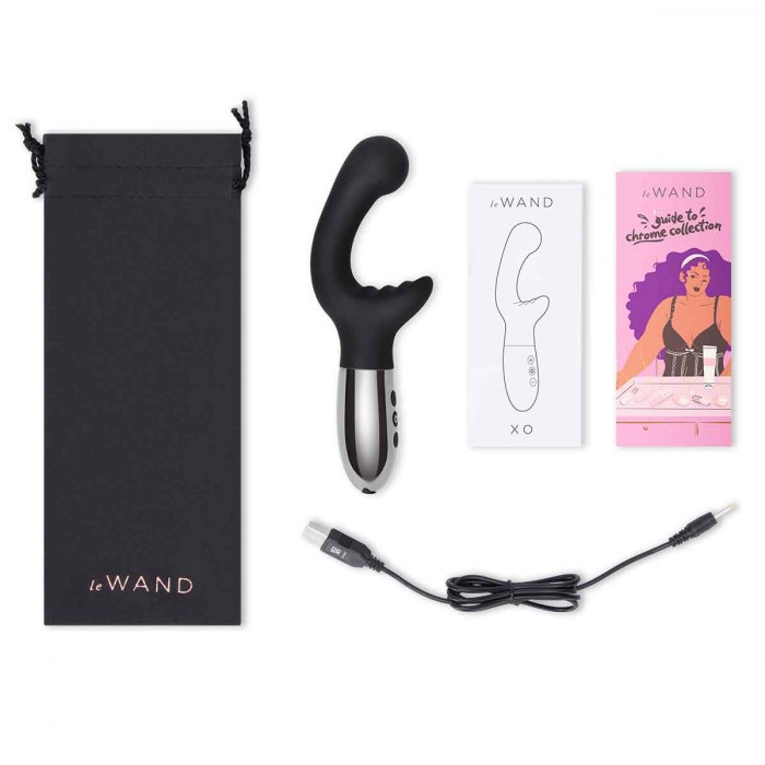 Вибратор с 2 моторами для точки G Le WAND XO LW-039-BLK