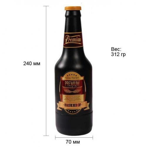 Мастурбатор-вагина Nlonely в форме пивной бутылки Beer Bootle