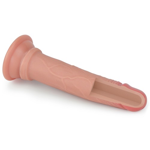 Фаллоимитатор на присоске телесный Lovetoy Dual-Layered Silicone Cock 19 см