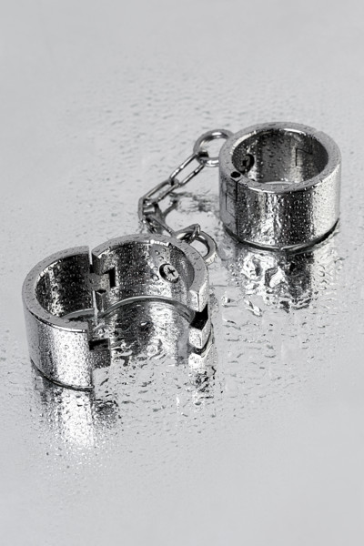 Наручники широкие, TOYFA Metal, серебристые