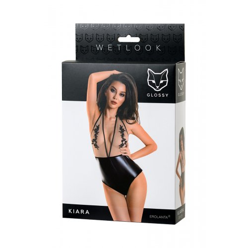 Боди Glossy Kiara из материала Wetlook, размер M