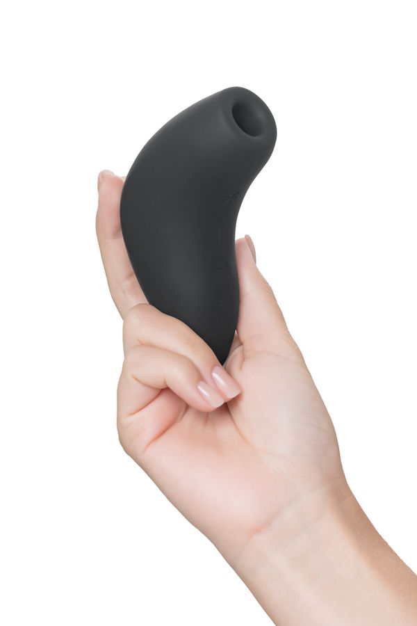 Вакуумно-волновой стимулятор клитора Satisfyer Magnetic Deep Pulse, черный, 11 см