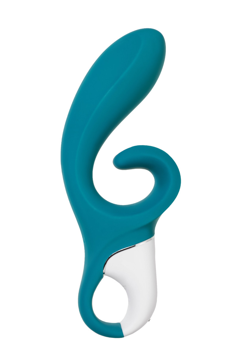 Вибратор-кролик с гибким клиторальным отростком Satisfyer Hug Me grayblue