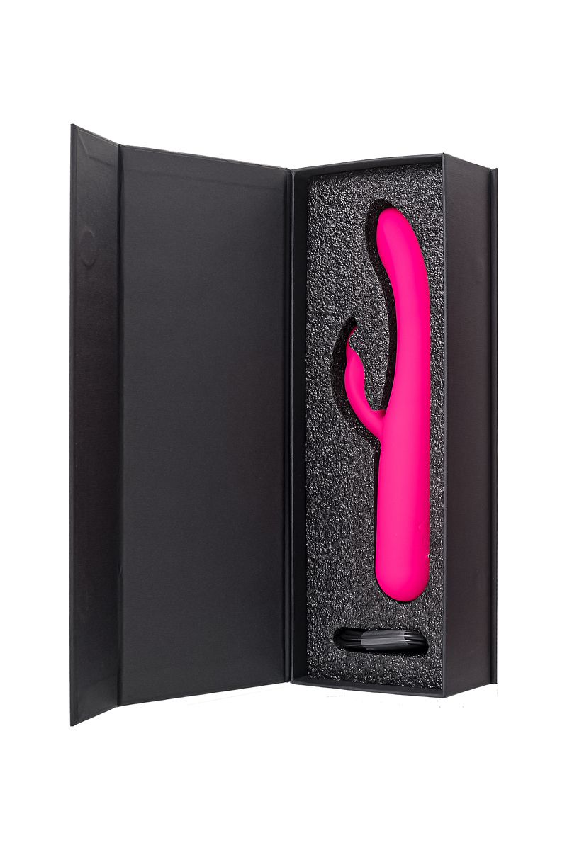 Вибратор для точки G с клиторальной стимуляцией eroTeq Rablock, розовый, 23,5 см