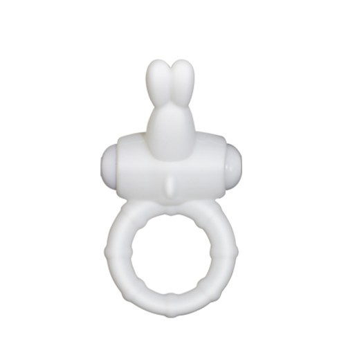 Белое виброкольцо Lovetoy POWER THRILL CLIT COCKRING