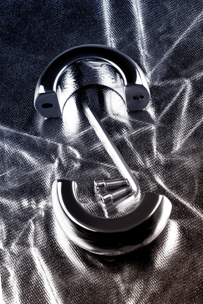 Утяжелитель на мошонку TOYFA Metal, серебряный, 420 г