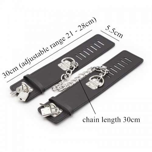 Черные наручники Kissexpo с замками