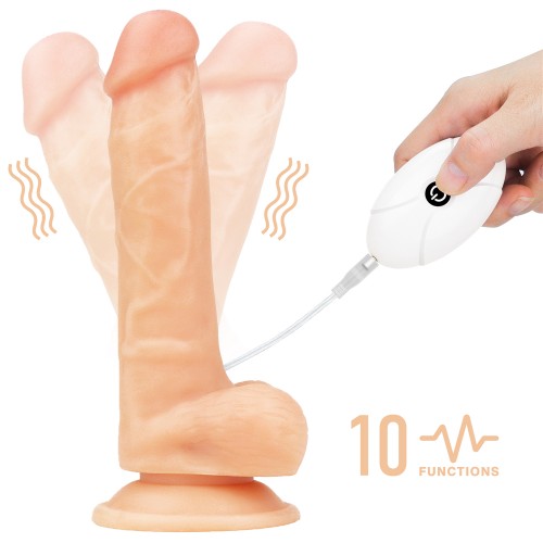 Страпон телесный с вибрацией Lovetoy Vibrating Easy Strapon Set 22 см