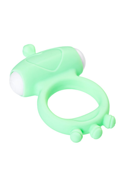 Виброкольцо на пенис TOYFA Fowd, зеленое, 6,7 см