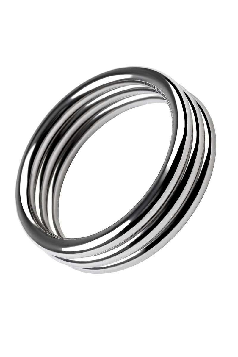 Кольцо на пенис TOYFA Metal, серебряное, 4,3 см