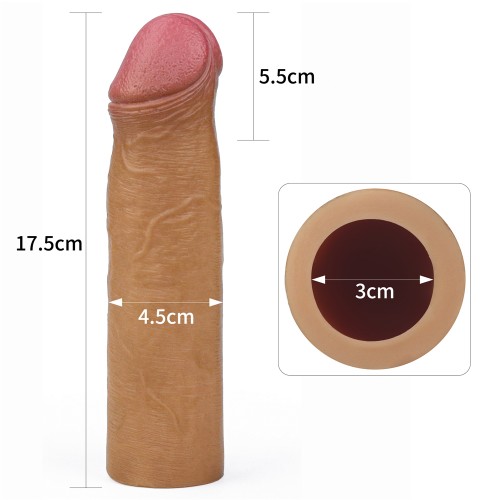Удлиняющая насадка на пенис Lovetoy LV4213 Nature Extender + 5,5 см