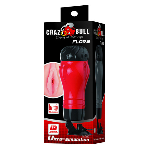 Мастурбатор анус на присоске с вибрацией и звуком Baile Crazy Bull Maurice