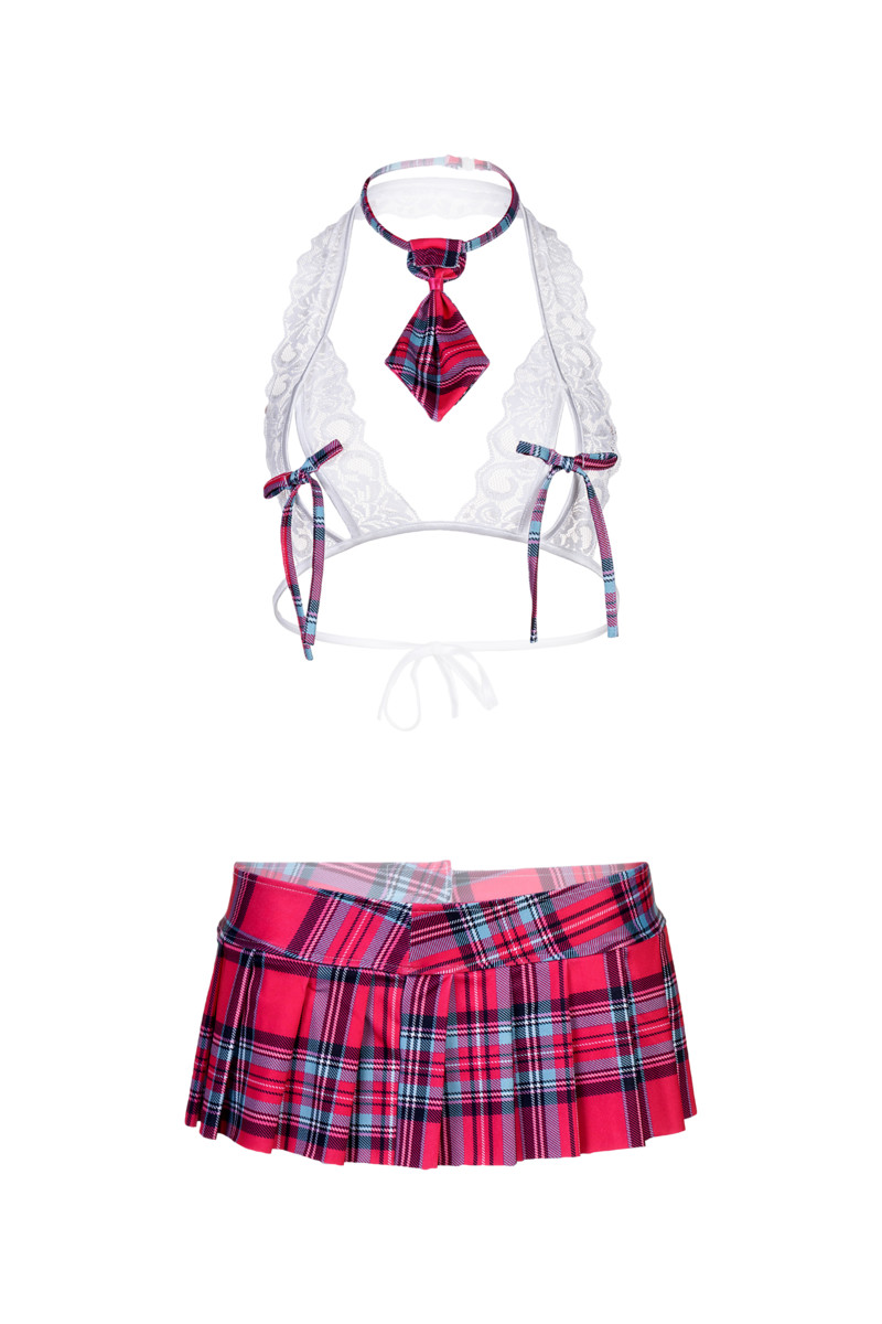 Костюм школьницы Candy Girl Alexis розово-белый, OS