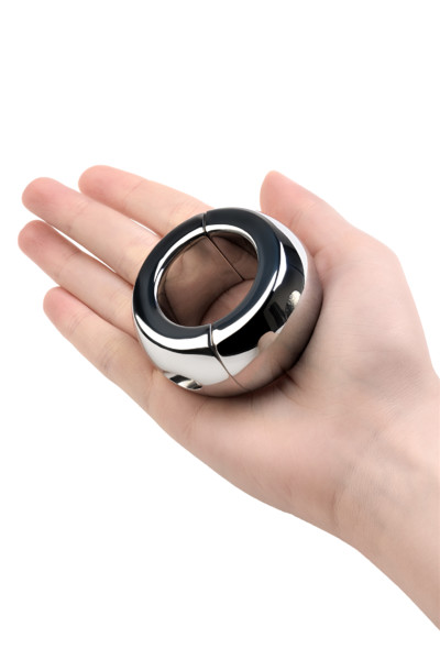 Утяжелитель на мошонку TOYFA Metal, серебряный, 420 г