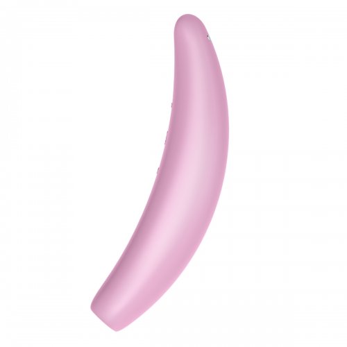 Вакуумный стимулятор Satisfyer Curvy 3+ с дистанционном управлением розовый
