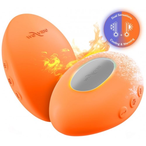 Клиторальный вибростимулятор We-Vibe Temp с функцией нагрева и охлаждения оранжевый
