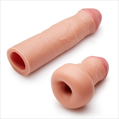 Удлиняющая насадка на пенис Lovetoy LV4213 Flesh Nature Extender + 5,5 см