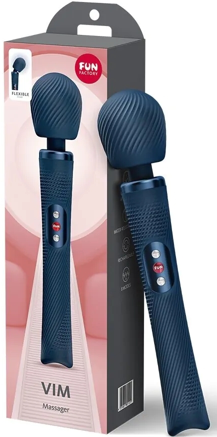 Мощнейший вибромассажер Fun Factory VIM VIBRATING WAND, синий