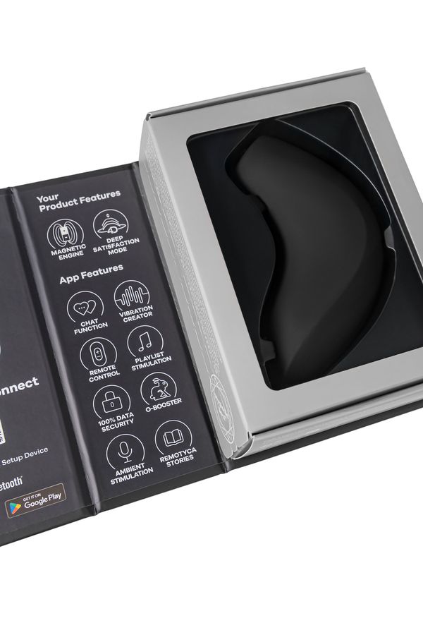 Вакуумно-волновой стимулятор клитора Satisfyer Magnetic Deep Pulse, черный, 11 см