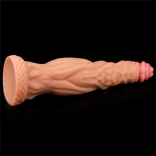 Фаллоимитатор с ярко выраженным рельефом Lovetoy Silicone Cock 25 см