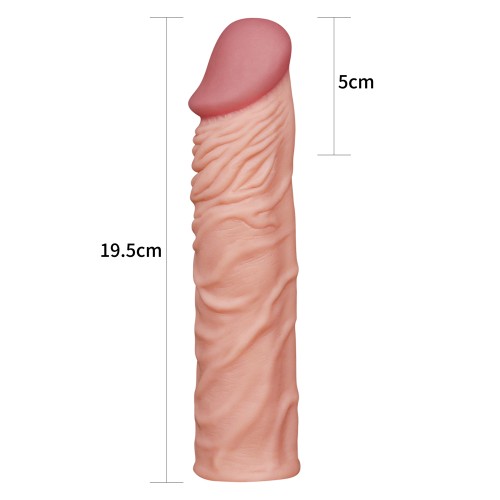 Удлиняющая насадка на пенис Lovetoy LV1052F Penis Sleeve телесная + 5 см