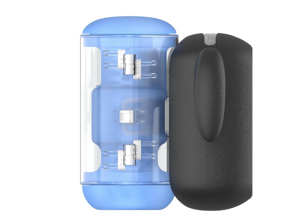 Инновационный робот-мастурбатор Amovibe Black Knight с функциями пенетрации, вибрации и нагрева