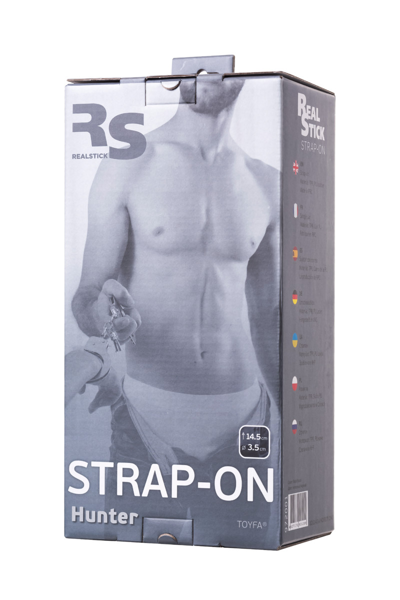 Страпон на креплении TOYFA RealStick Strap-On Hunter, телесный, 14,5 см