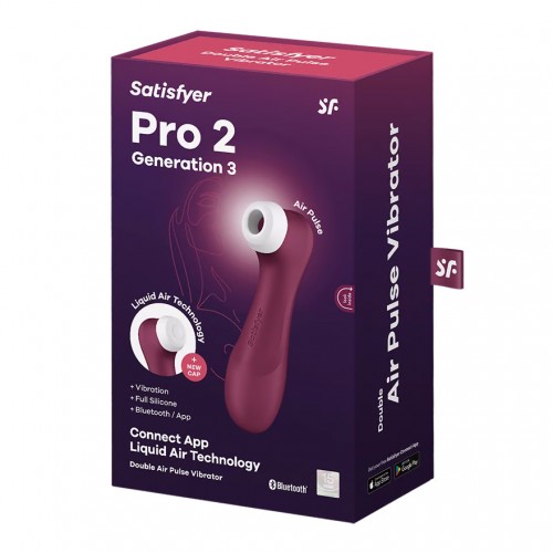 Вакуумно-волновой бесконтактный смарт-стимулятор Satisfyer Pro 2 Generation 3 Connect App