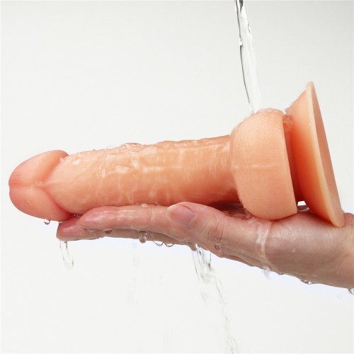Реалистичный фаллоc на присоске Lovetoy The Ultra Soft Dude 18 см