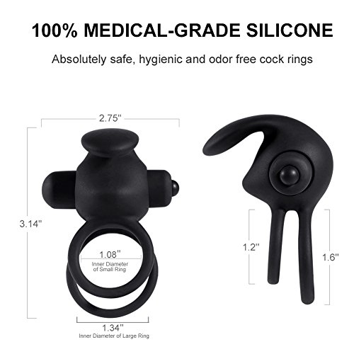 Двойное виброкольцо Nlonely Double Cock Ring розовое