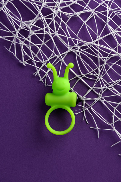Эрекционное кольцо на пенис A-Toys by TOYFA, зеленый, 3,1 см
