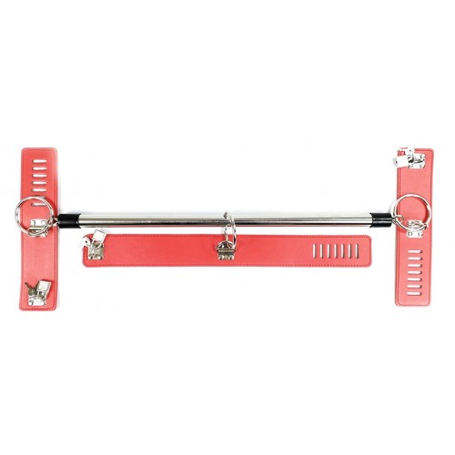 Жесткий металлический фиксатор для рук и шеи Kissexpo красный