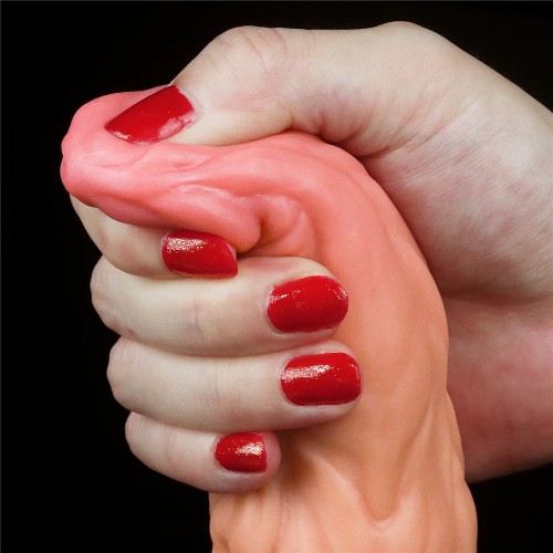 Фаллоимитатор с ярко выраженным рельефом Lovetoy Silicone Cock 25 см