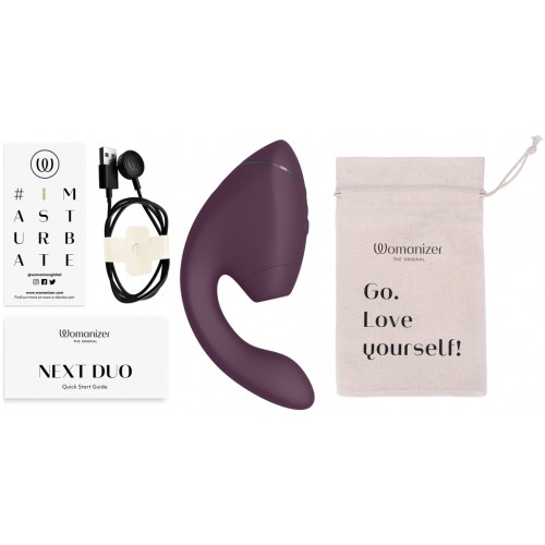 Бесконтактный клиторальный стимулятор Womanizer Next Duo, фиолетовый