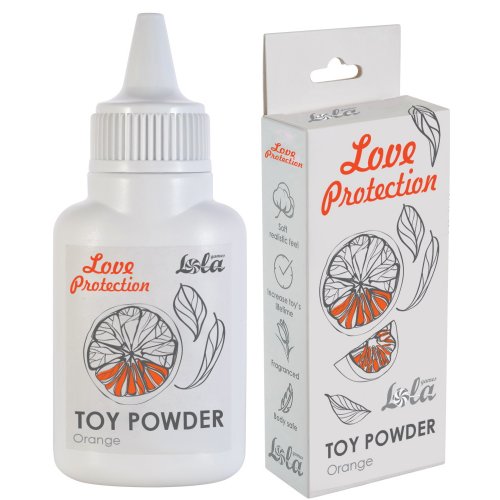 Пудра для игрушек Lola Toys Love Protection с ароматом апельсина 15 гр