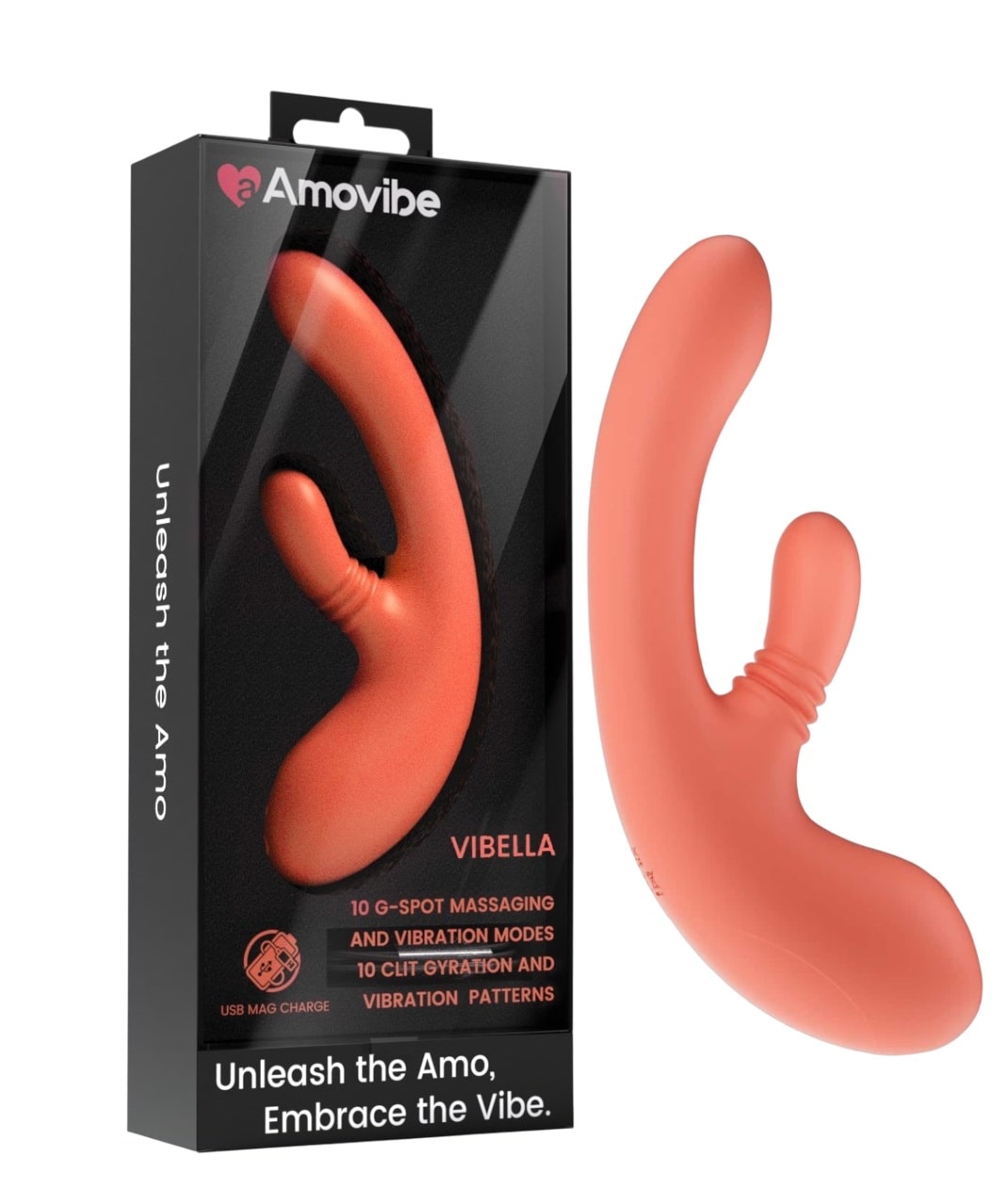 Инновационный вибратор кролик Amovibe Vibella