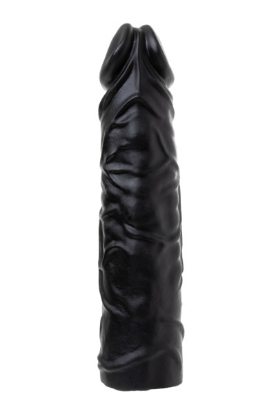 Страпон А-Полимер LoveToy с поясом Harness с 2 насадками, PVC, чёрный, 20 см