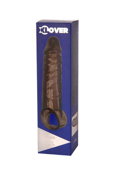 Насадка ToyFa XLover, черная прозрачная, 15,5 см