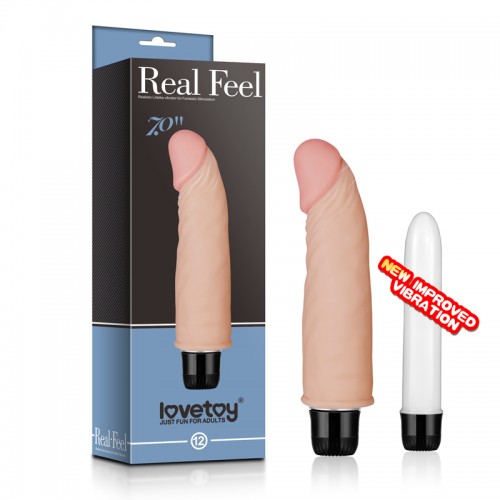 Вибратор фаллос Lovetoy Real Feel cyberskin Vibrator 7,0