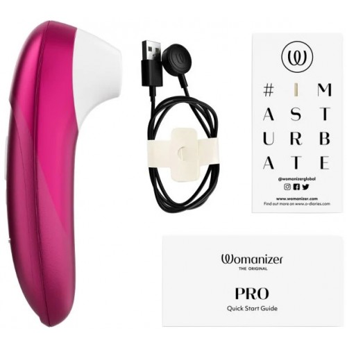 Бесконтактный клиторальный стимулятор Womanizer Pro розовый