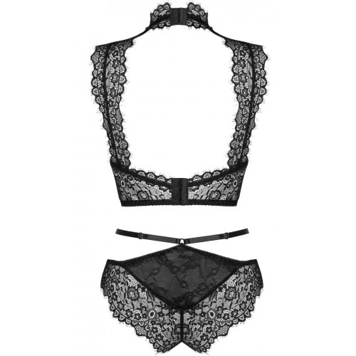 Сексуальный кружевной комплект со стрепами Livia Corsetti Fashion Obsidian S/M