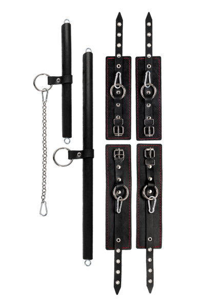 Бондажный набор Pecado BDSM, большая распорка, маленькая распорка, оковы, наручники