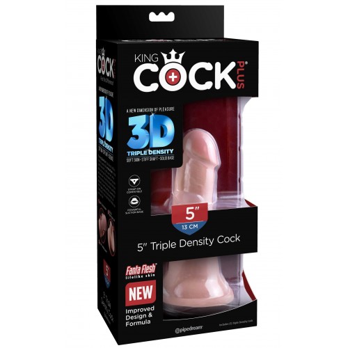 Фаллоимитатор на присоске PipeDream King Cock Triple Density Cock with Balls Light 16 см