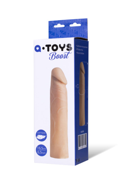 Насадка на пенис TOYFA A-Toys, SoftSkin, телесный, 16,5 см Насадка на пенис TOYFA A-Toys, SoftSkin, телесный, 16,5 см