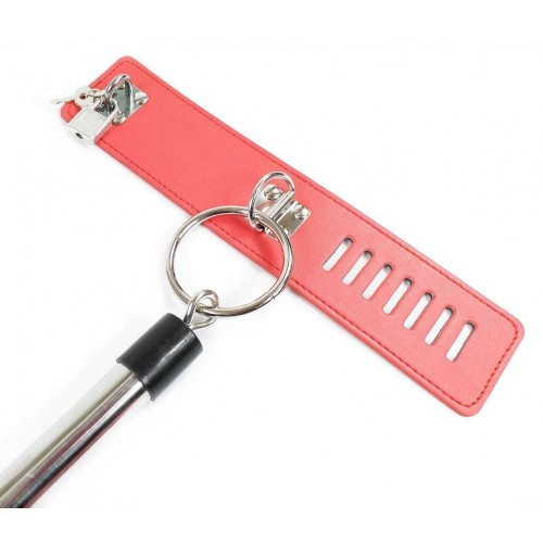 Жесткий металлический фиксатор для рук и шеи Kissexpo красный