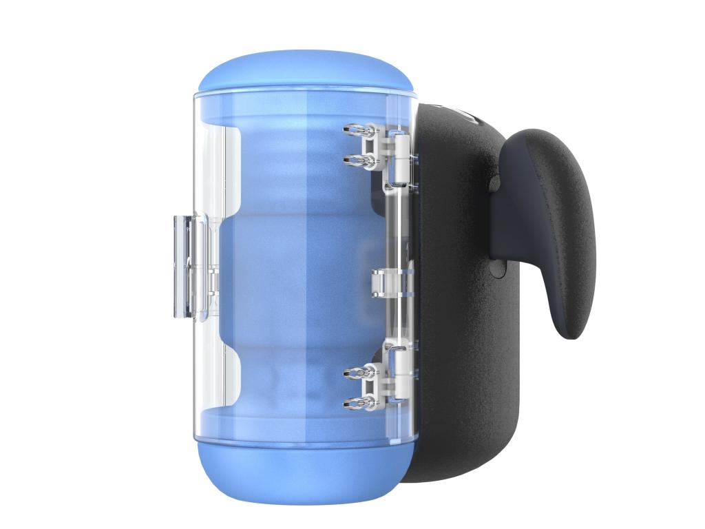 Инновационный робот-мастурбатор Amovibe Black Knight с функциями пенетрации, вибрации и нагрева