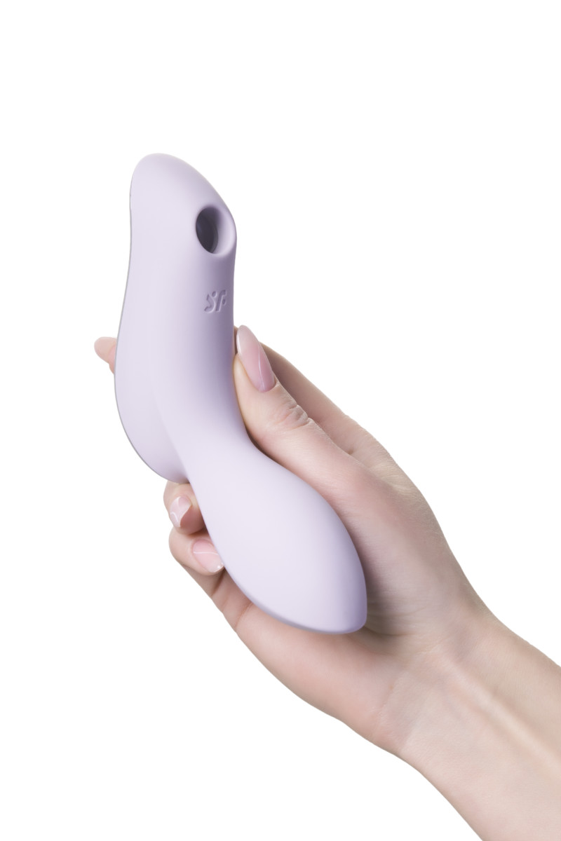 Вакуумный стимулятор клитора Satisfyer Curvy Trinity 2, фиолетовый