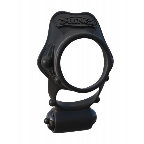 Двойное эрекционное кольцо PipeDream с вибрацией Fantasy C-Ringz Rock Hard Vibrating Ring
