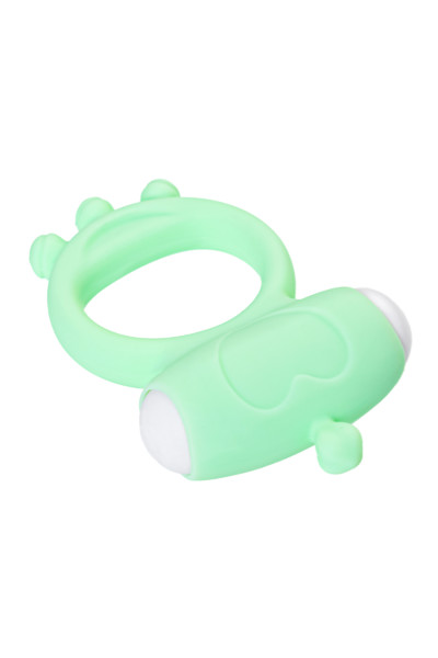 Виброкольцо на пенис TOYFA Fowd, зеленое, 6,7 см