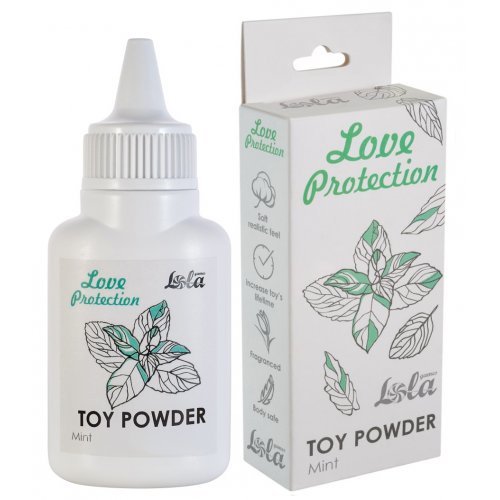 Пудра для игрушек Lola Toys Love Protection с ароматом мяты 15 гр